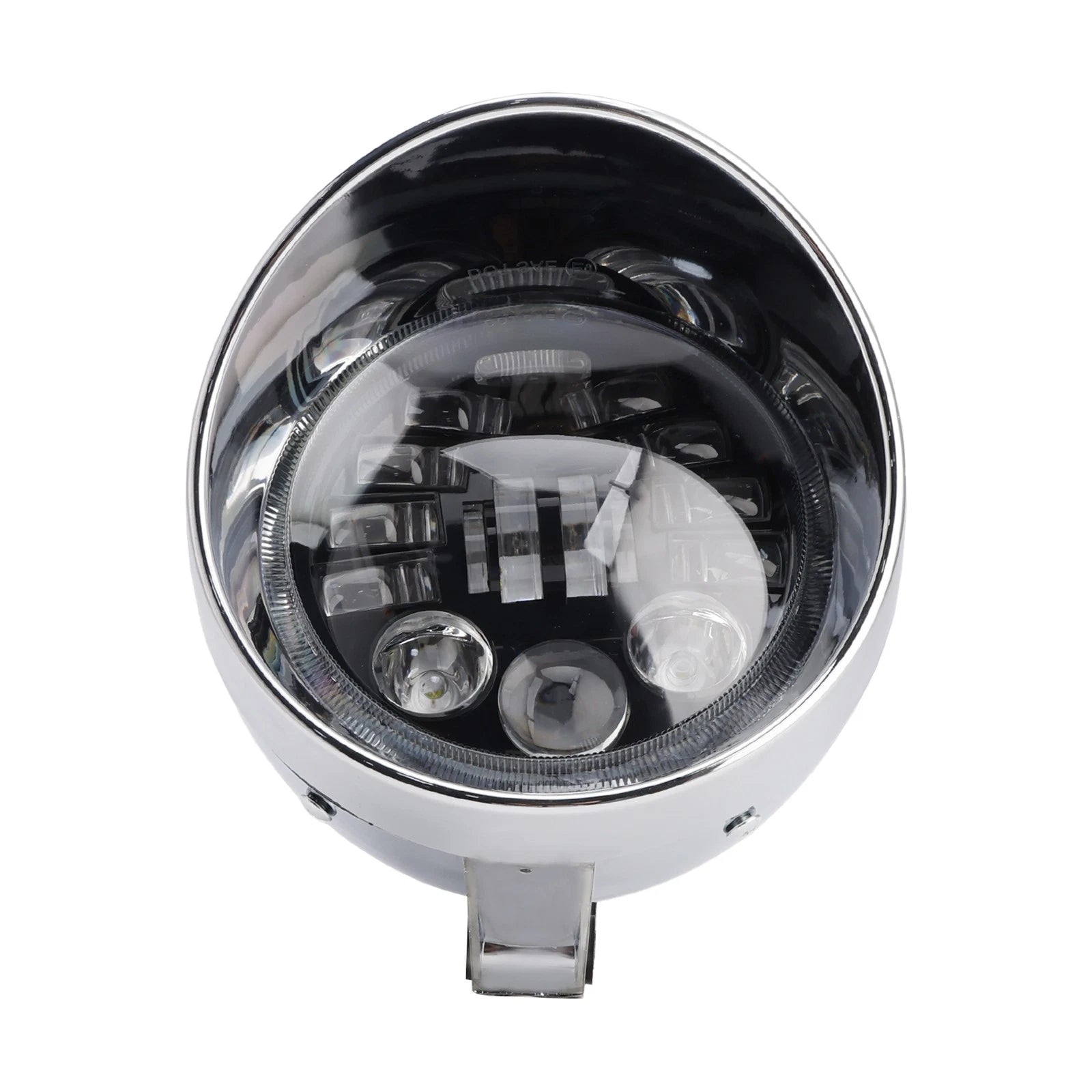 5.75" Chrome Headlight Spotlight for Universal Motorcycle (Fits )