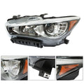 LED DRL Headlight Driver Side for Infiniti Q50 (2014–2022) NO AFS