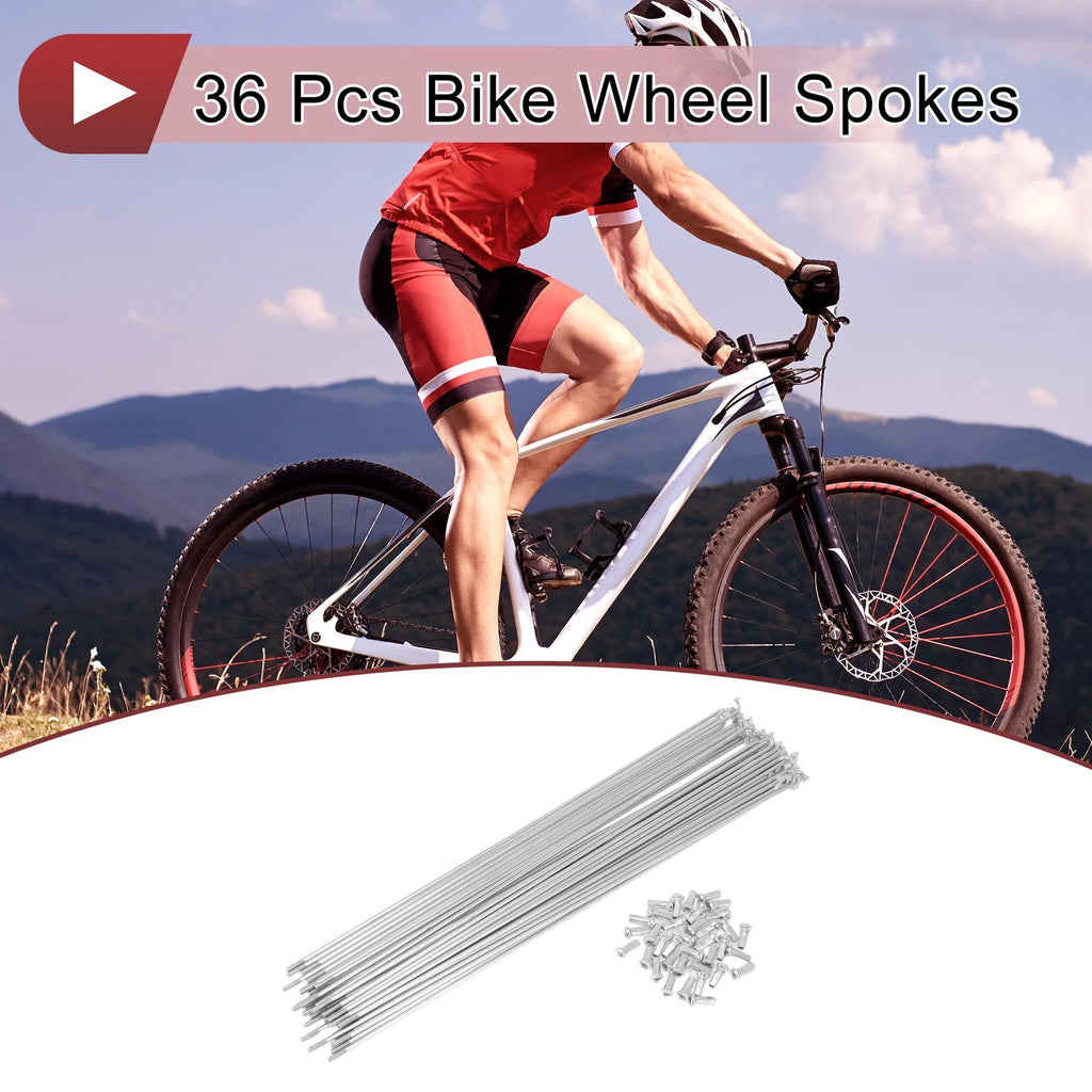 Bicycle Spokes Set 285mm 45 Steel Galvanized for 12G Wheel (Any Make)