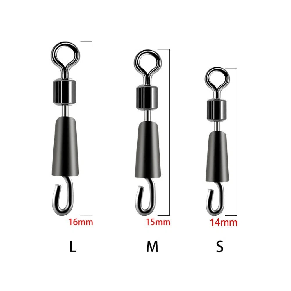 20-Piece Quick Change Bait Ring Tackle Connectors for Carp Fishing Lines