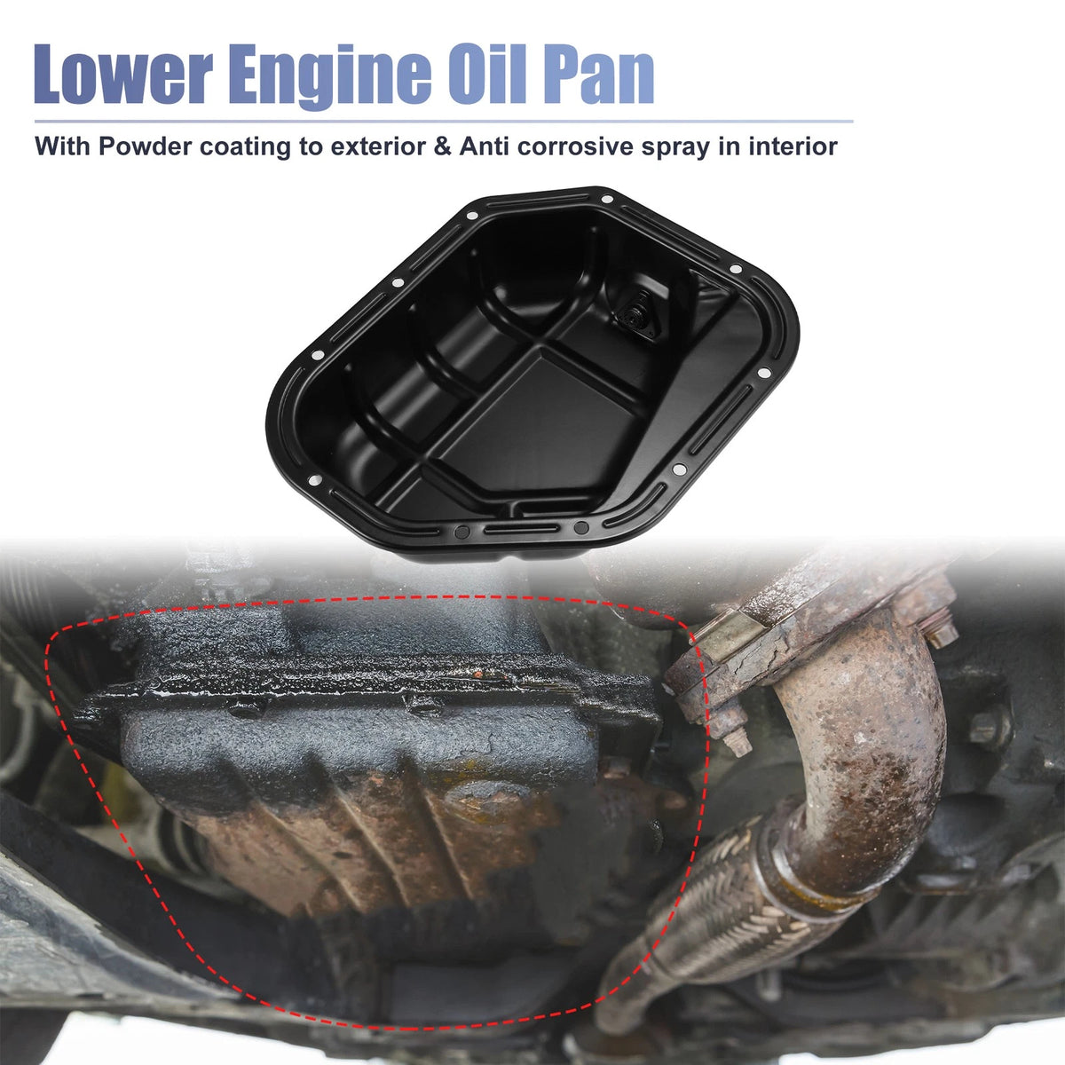 Engine Oil Pan Replacement No. 2151037111 for Hyundai Santa Fe (2001–2006)