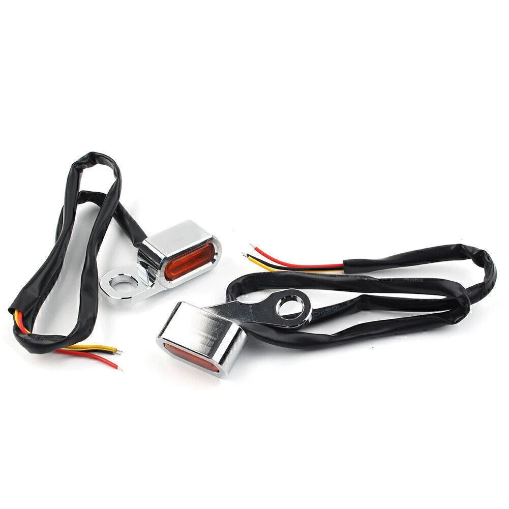 LED Turn Signal Indicator Amber Light for Motorcycle (Handlebar Kit)