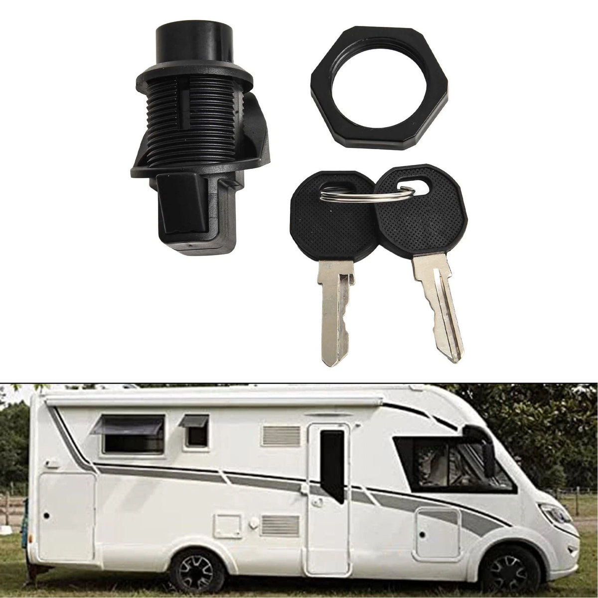 Wear Resistant Push Button Latched Designed Specifically for RV Applications