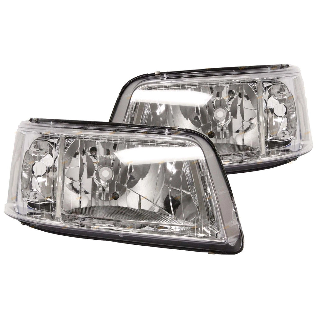 Clear Headlights Pair for VW Transporter T5 (2004–2009) L+R