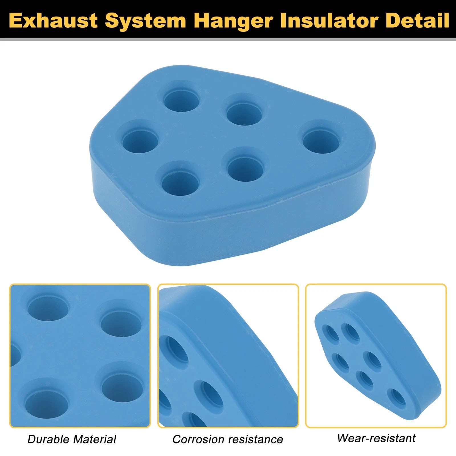 1 pcs Blue Rubber Exhaust Hanger Insulator for
