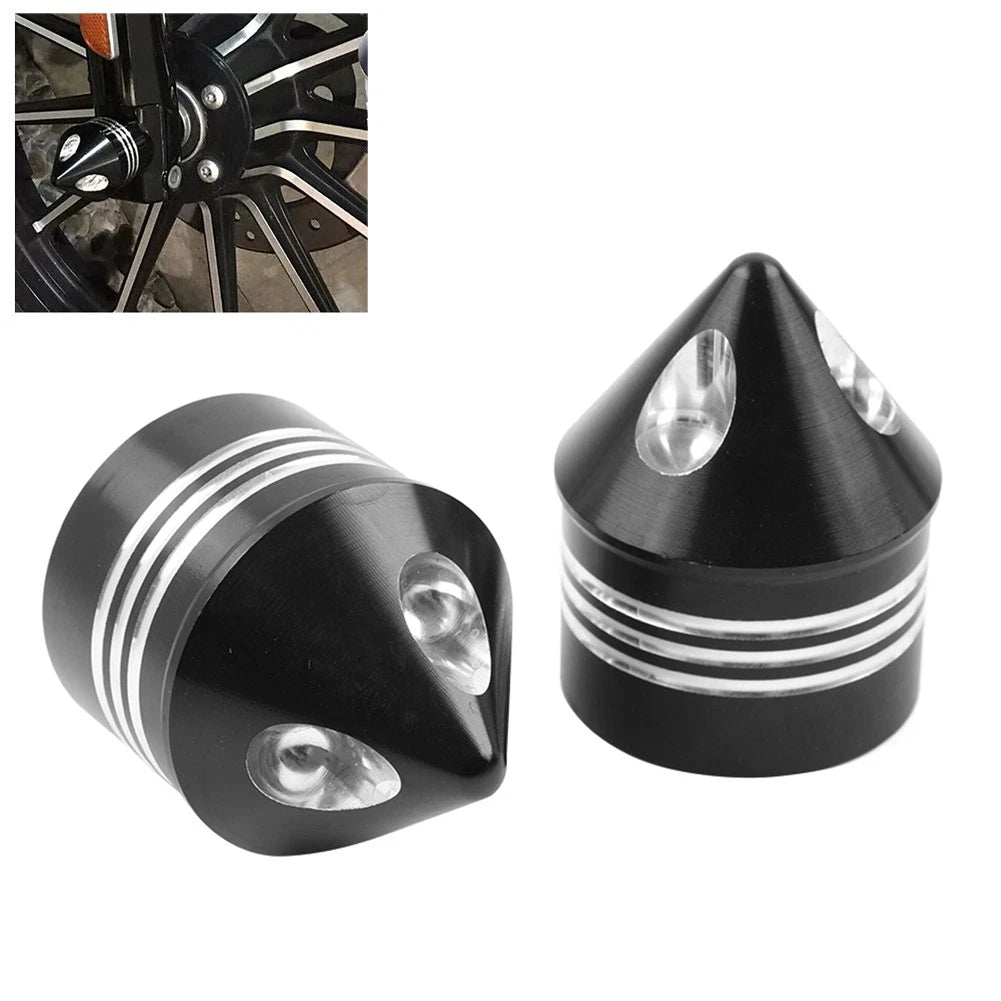 Front Axle Cap Nut Cover for Harley Touring Dyna Road King Glide (2000–2023)