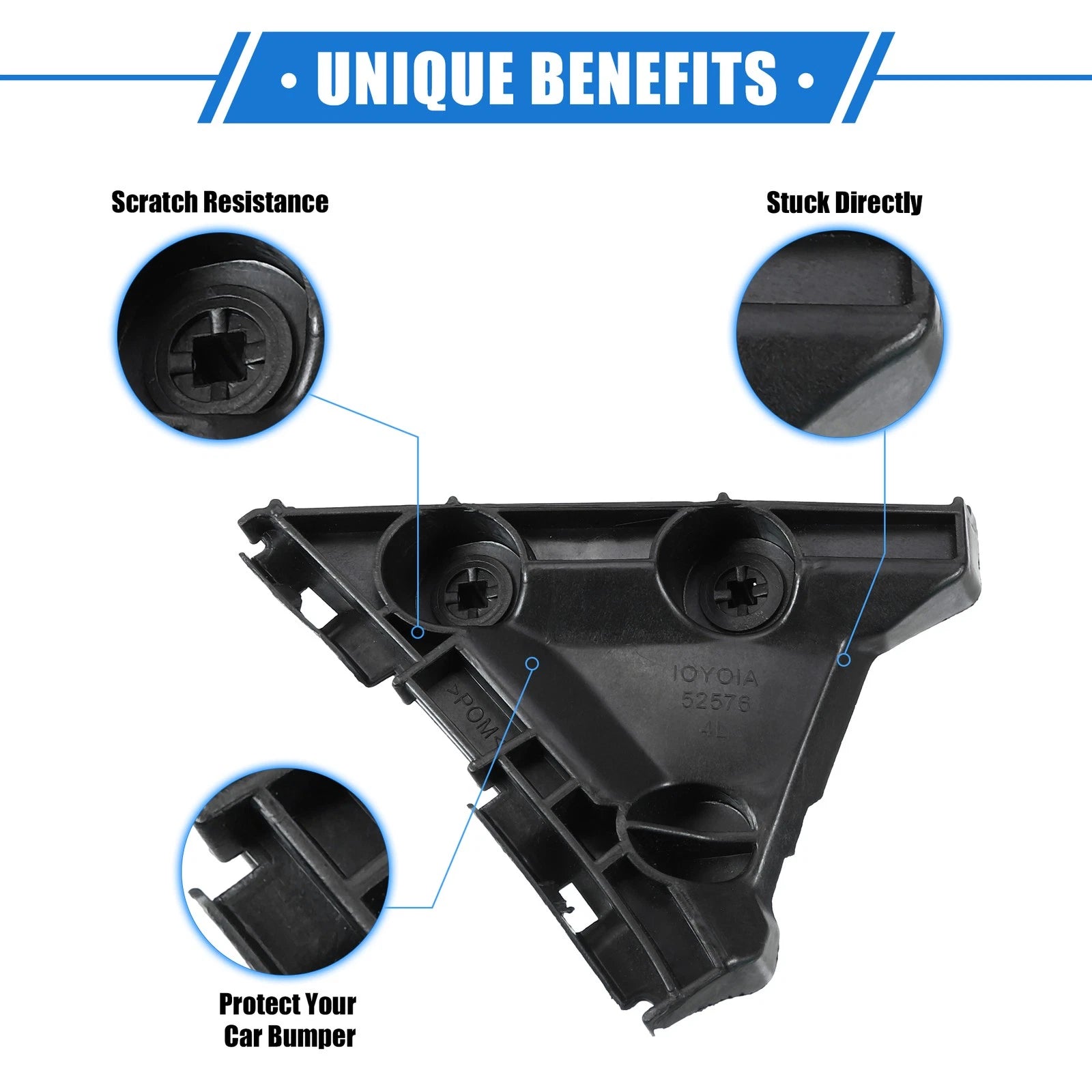 Bumper Mounting Support Bracket Pair for Toyota Camry (2007–2011)