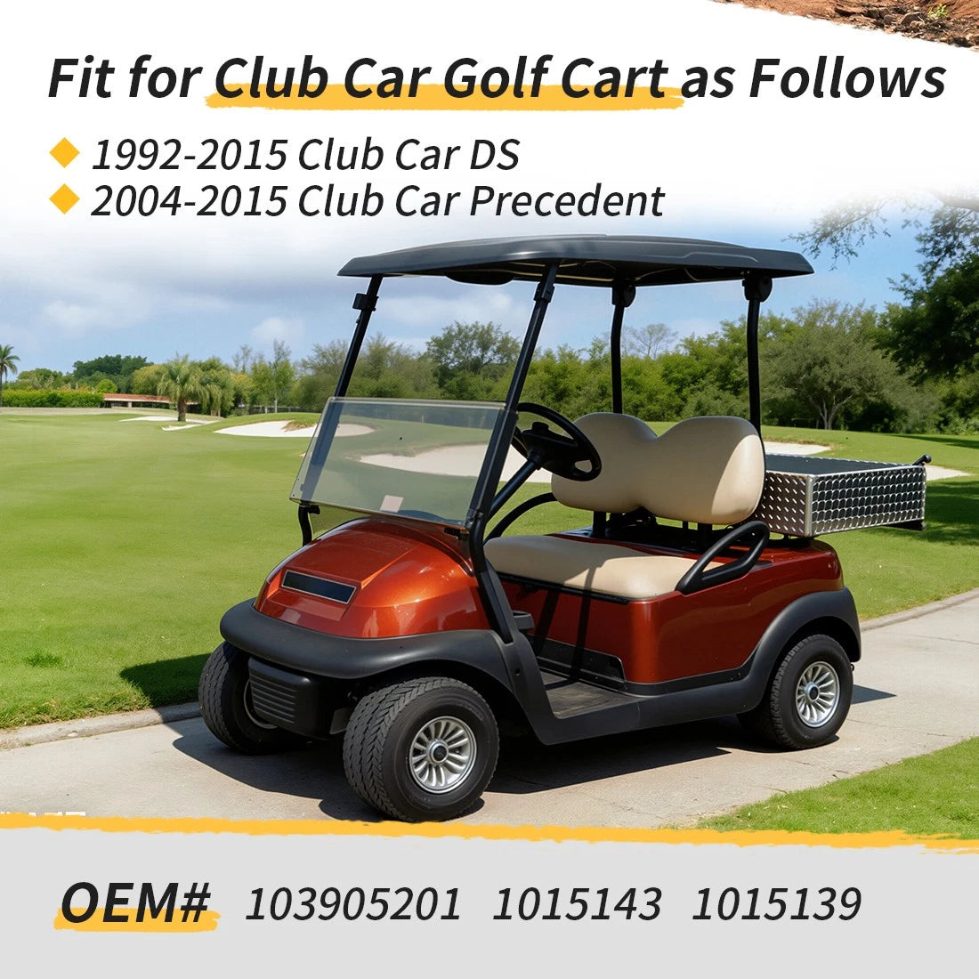 2X Fuel Tank Vent & Insulation Grommet for Club Car DS Precedent (1992–2015)