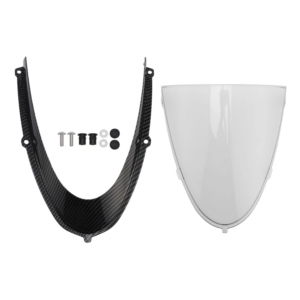 Headlight Fairing Windshield for Aprilia RS 660 (2020–2024) Simulated Carbon Clear