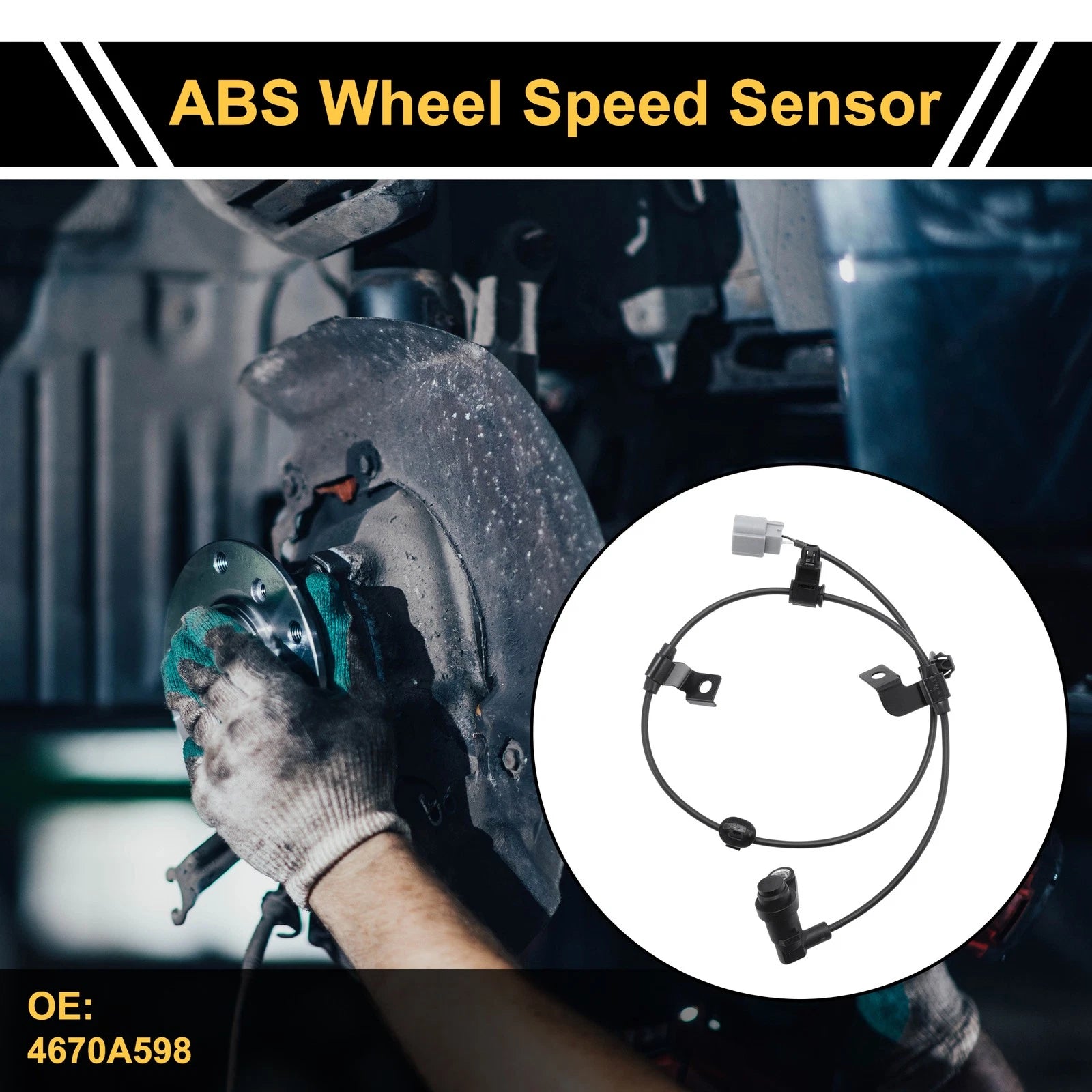 ABS Wheel Speed Sensor Replacement for Mitsubishi L200 (2012–2015) Rear Right