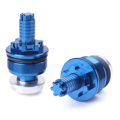 CNC Preload Adjusters Fork Bolts for Yamaha YZF-R25/R3 (2014–2023) - Blue