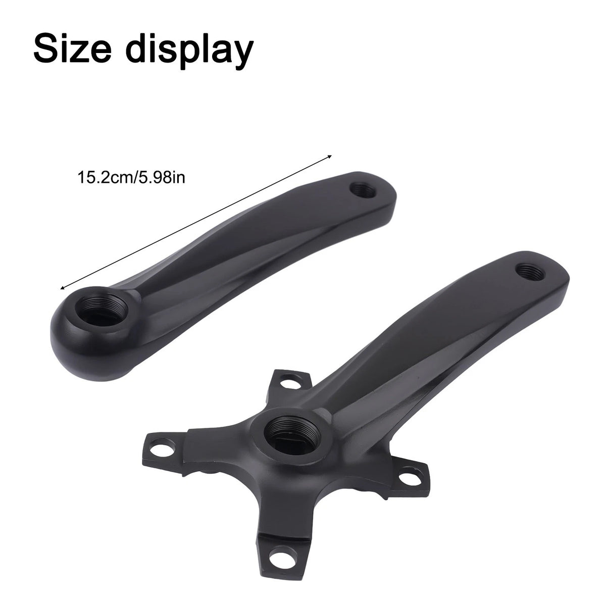 Bicycle Crank Set for Speed 7-12S (23108cm, Aluminum Alloy, Black)