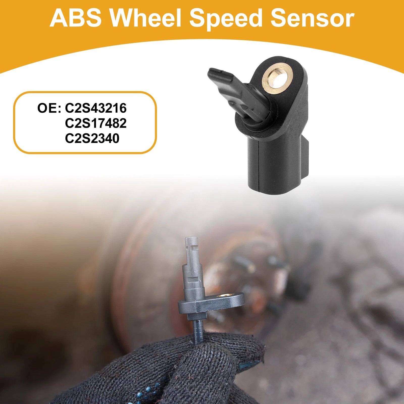 ABS Wheel Speed Sensor No.C2S43216 for Jaguar X-Type (2002–2008) Front