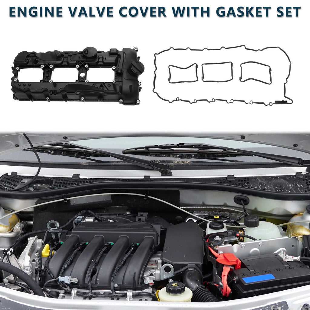 Front Engine Valve Cover with Gasket Replacement for BMW 135is (2013–2013)