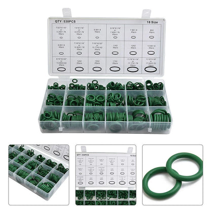 Set of 530 A/C System O-Ring Gaskets for Automotive Applications