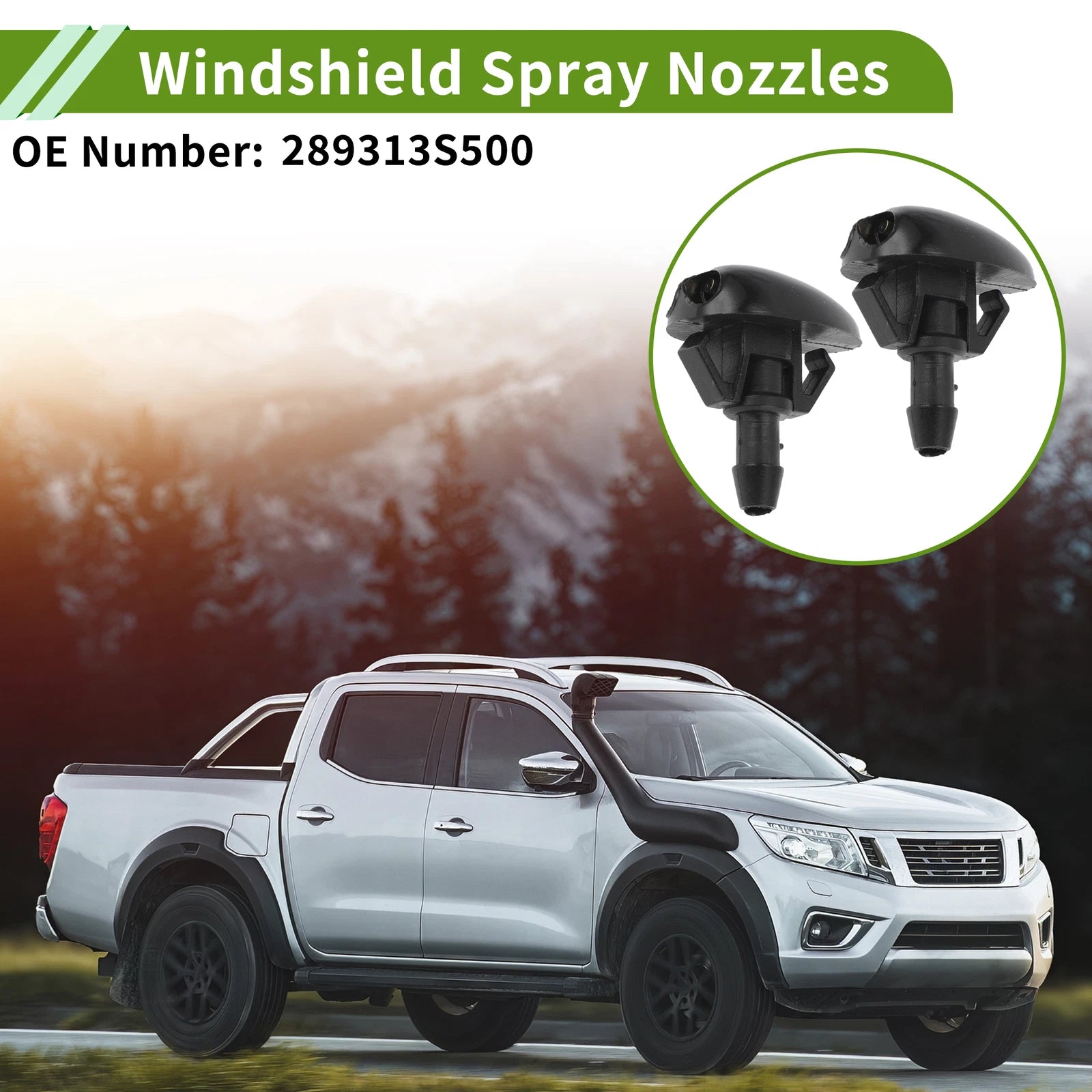 Windshield Washer Nozzle Set for Nissan (No. 289313S500)