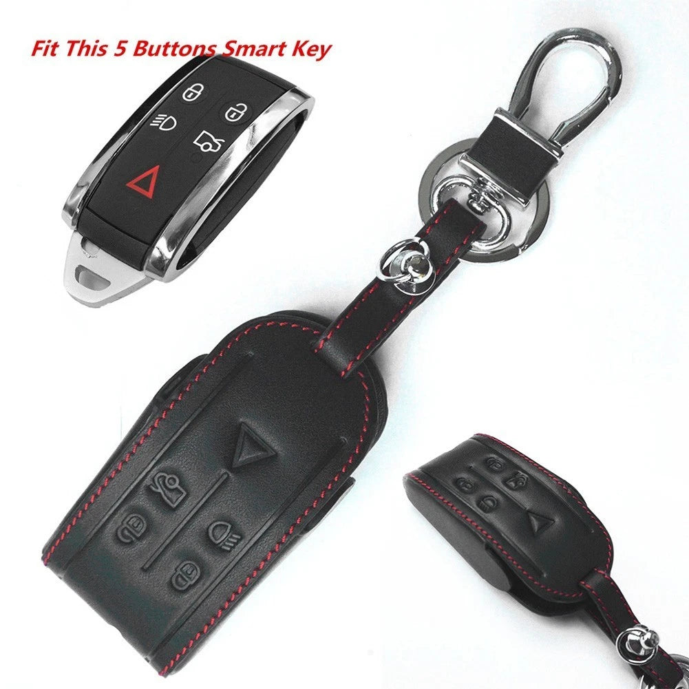 Key Case Replacement for Car Remote (Black Leather)