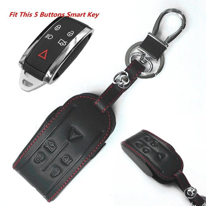 Key Case Replacement for Car Remote (Black Leather)