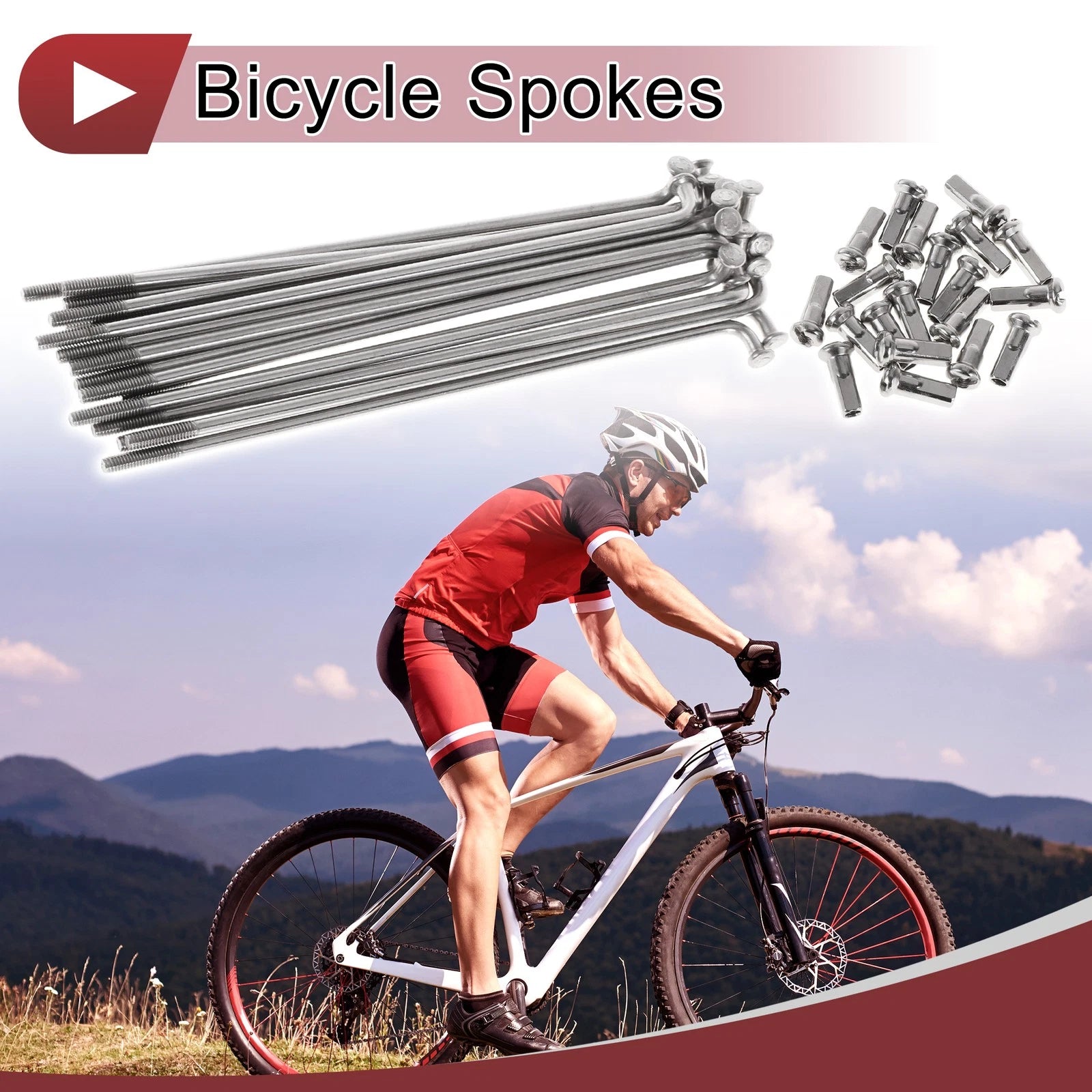 Bicycle Spokes Set 97mm Stainless Steel for 20in Wheel (1997–2000)