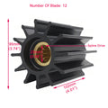 2X Water Pump Impeller for Caterpillar (2820683, 2845561, 123-0492, 109-5324, 109-5327)