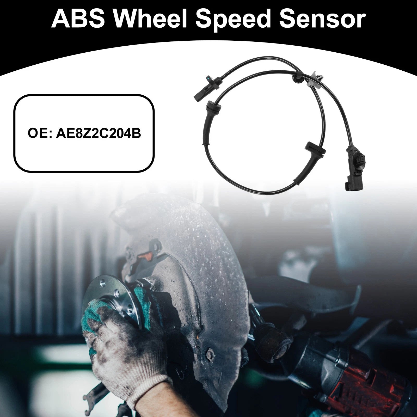 ABS Wheel Speed Sensor Front Left Replacement for Ford Fiesta (2014–2019)