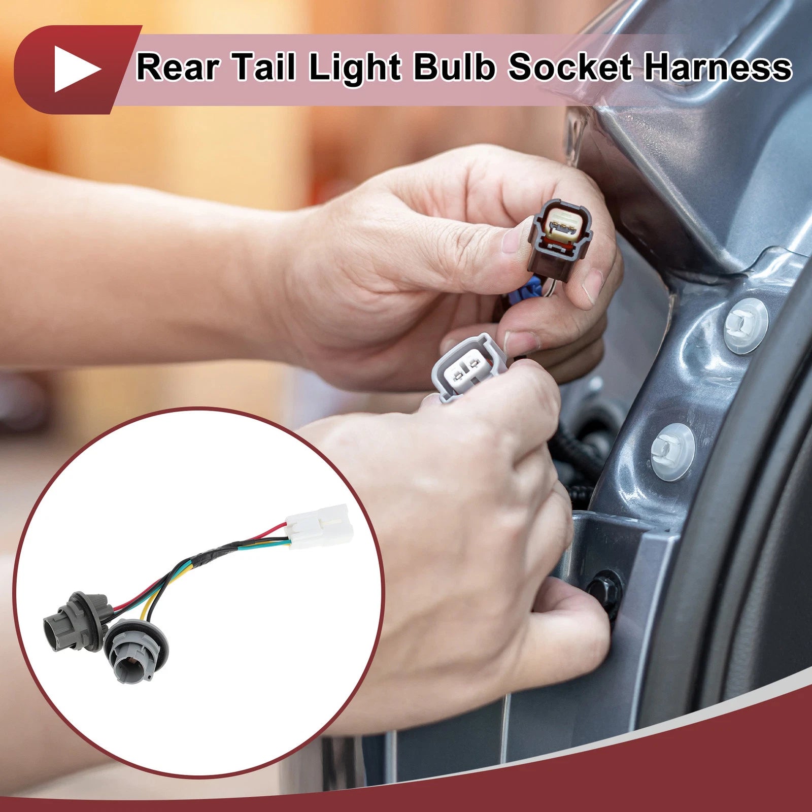 Rear Tail Light Bulb Socket Harness for Kia Forte (2014–2016) No. 92470A7000