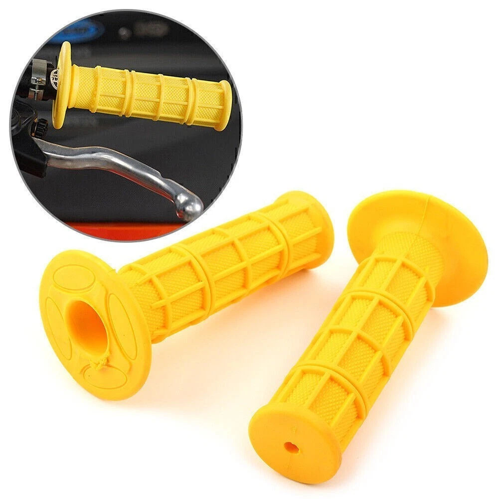 Pair Soft Rubber Hand Grips for ATV MX Dirt Bike (7/8")
