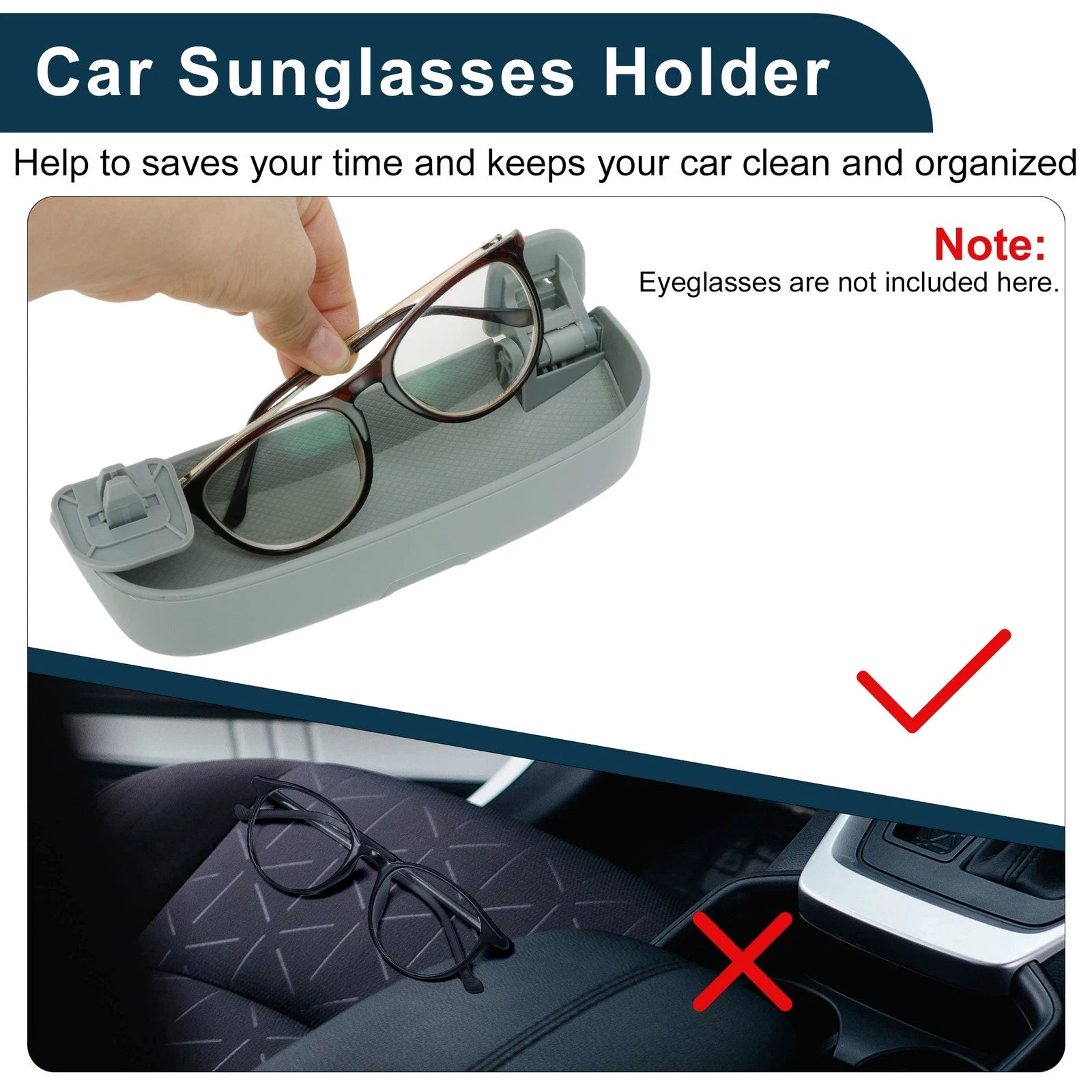 Sunglasses Case for Audi A5 (2012–2019) Eyeglasses Holder Storage Box