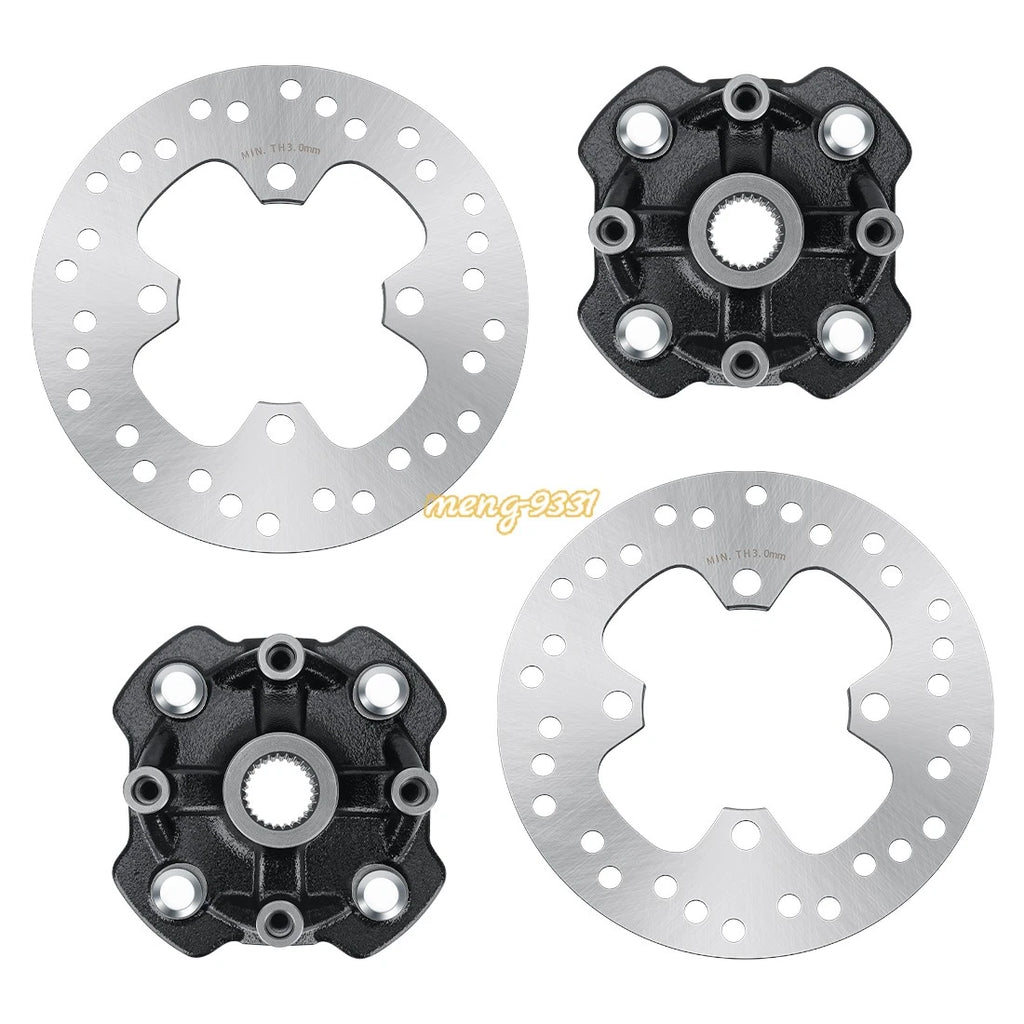 Front Left Right Wheel Hub w/Disc Rotor for Honda Foreman 500 (2014–2019)