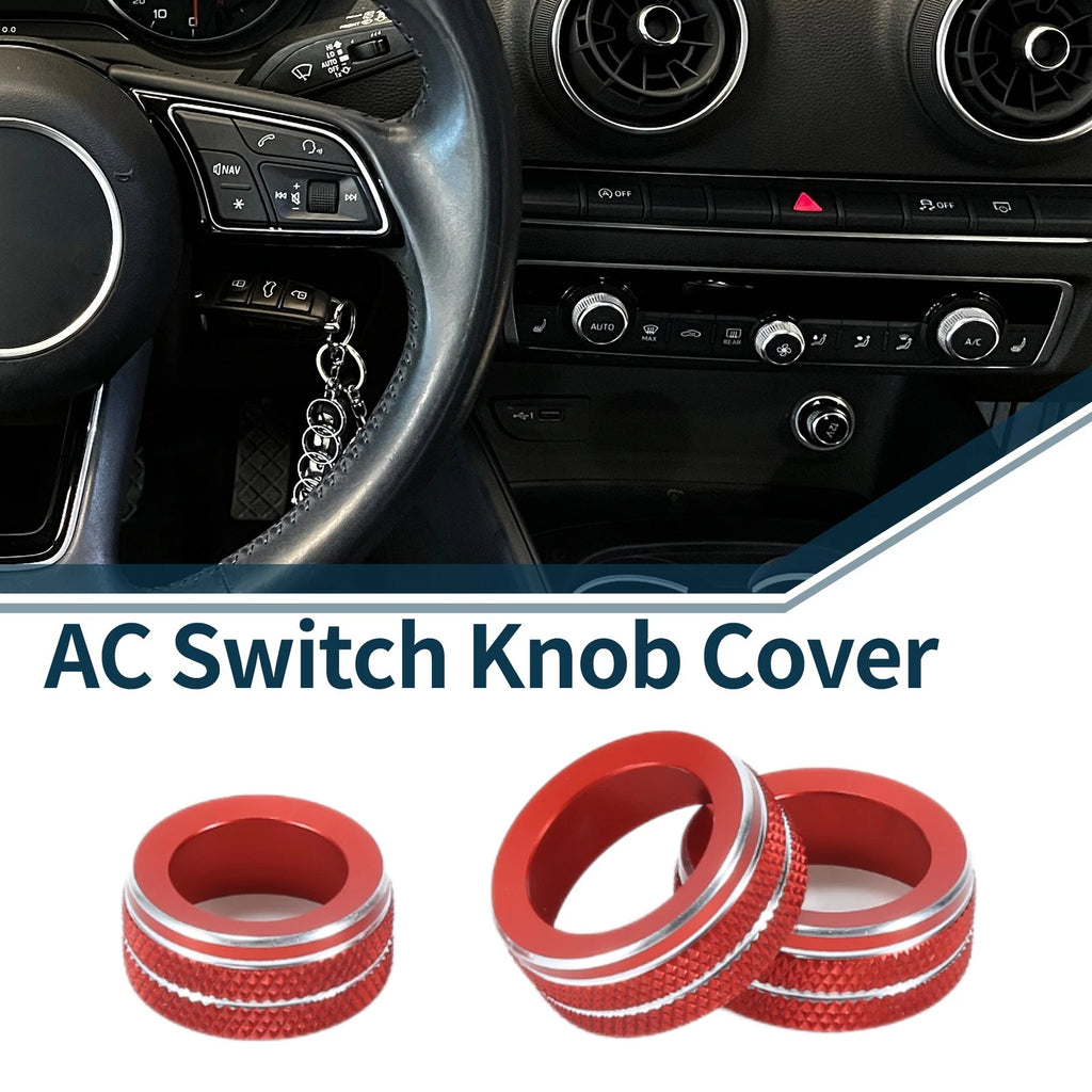 AC Climate Heater Switch Knob Cover Ring Replacement for Audi A3 8V (2014–2020)