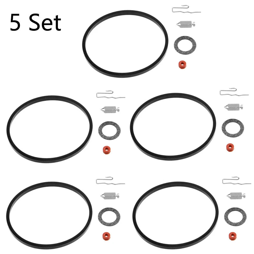 Set of 5 Carburetor Inlet Needle Seat Kit for Tecumseh 631021 631021A 621021B