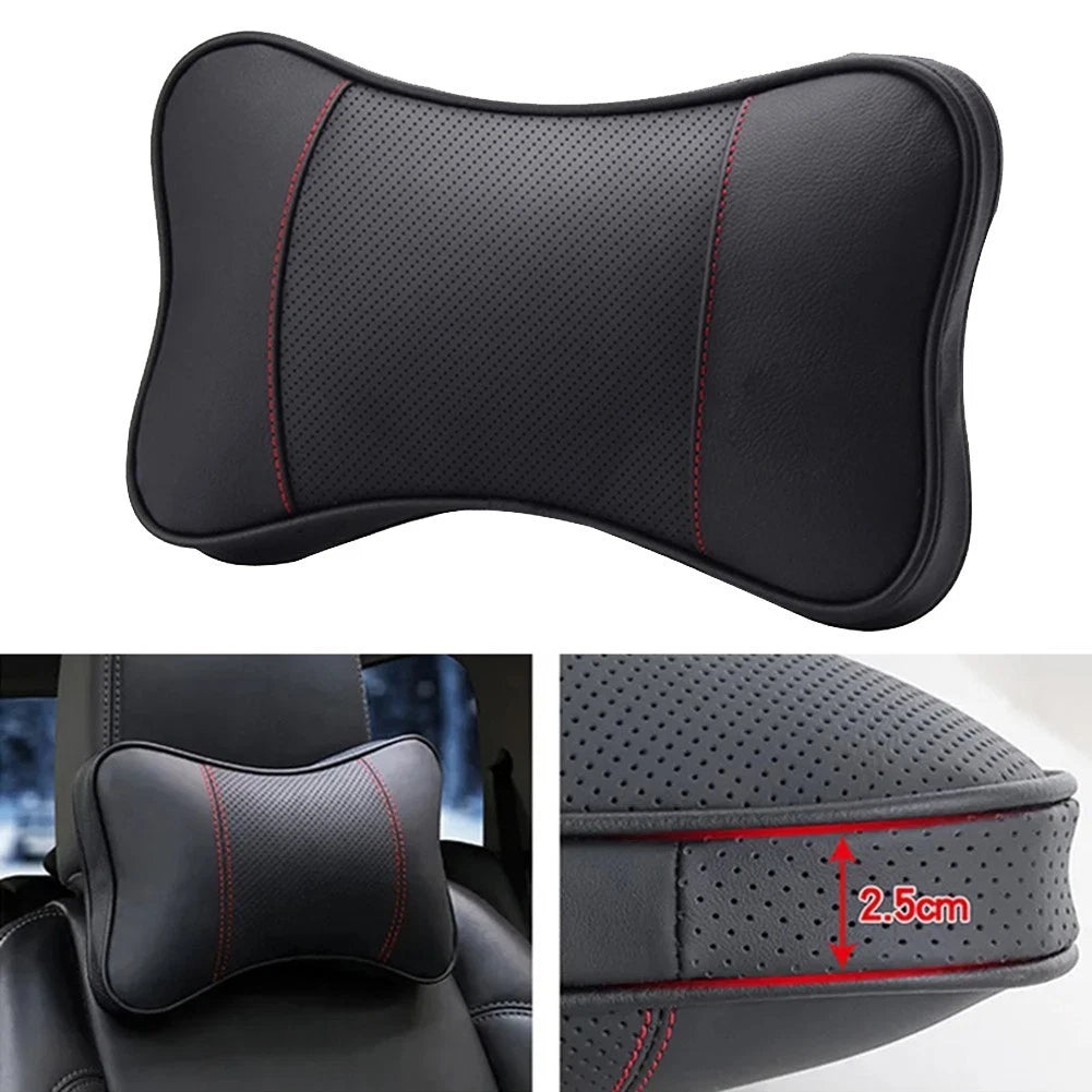 Cowhide Neck Cushion Headrest for Comfortable Drive (2010–2023)