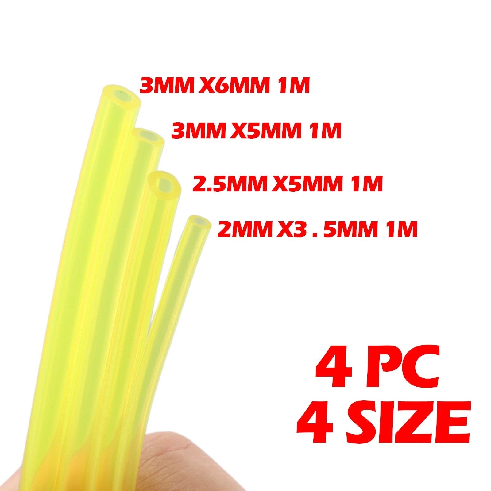 4Pcs Fuel Line Hose for Strimmers Trimmer Chainsaws Brushcutter