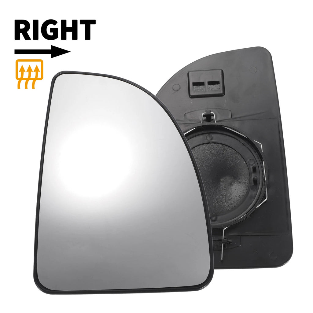 Right Side White Mirror Glass for Citroen Relay (2002–2006)