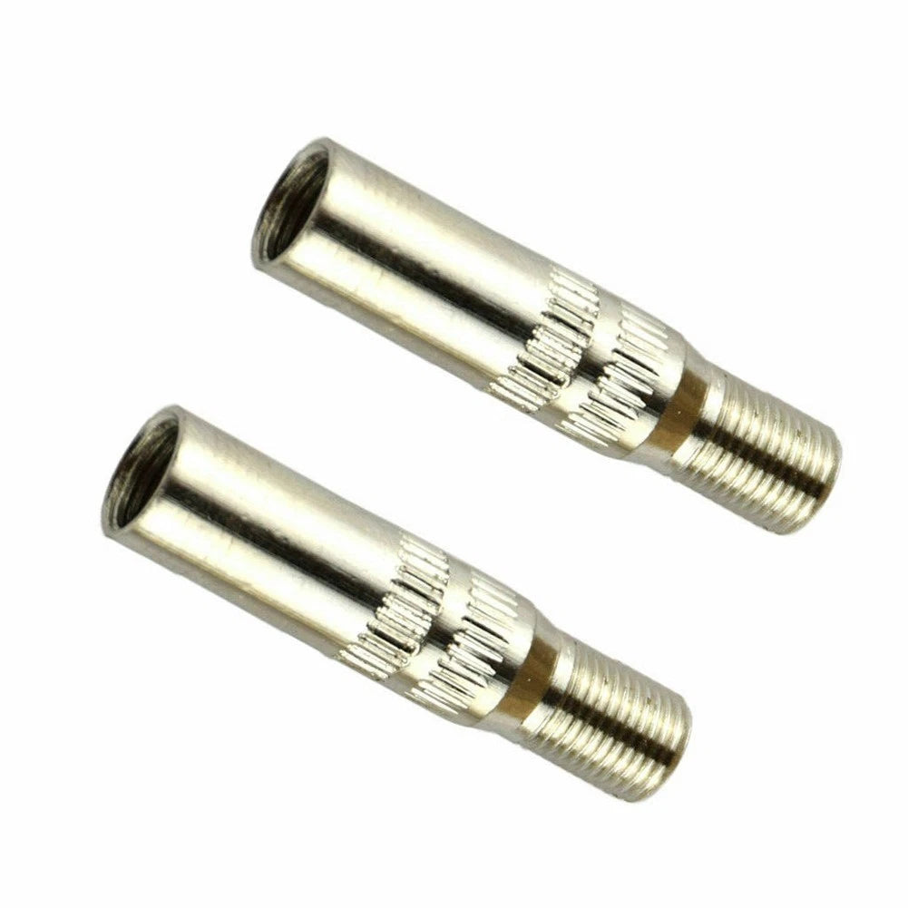 2X Chrome Valve Cap Stem Extensions for Universal Fit (Waterproof)