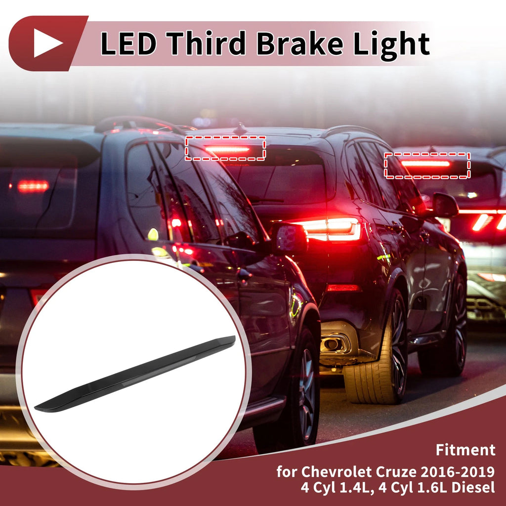 Third Brake Light LED High Mount Replacement for Chevrolet Cruze 2016–2019