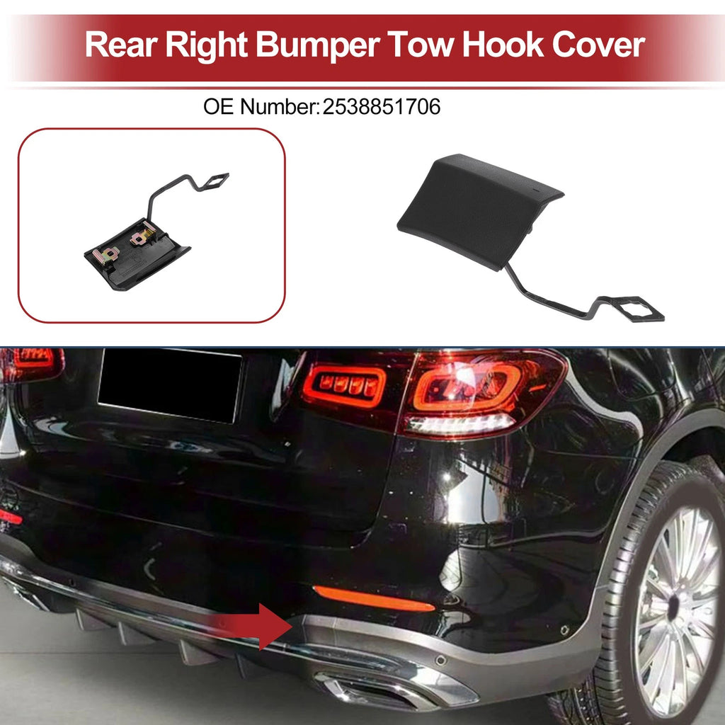 Tow Hook Cover Cap Replacement for Mercedes-Benz GLC300 (2016–2022)