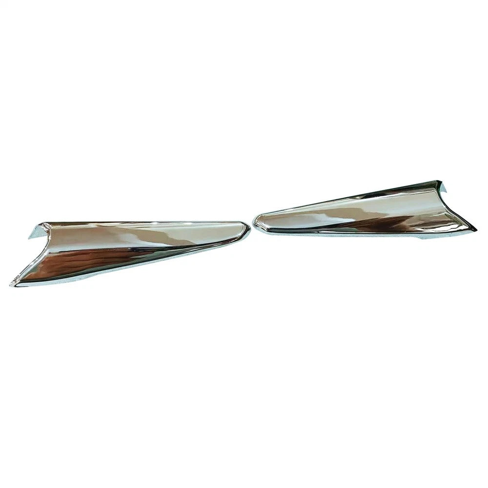 Pair Chrome Fog Light Lamp Molding Trim For Mazda 3 2017-2018 Front Left & Right
