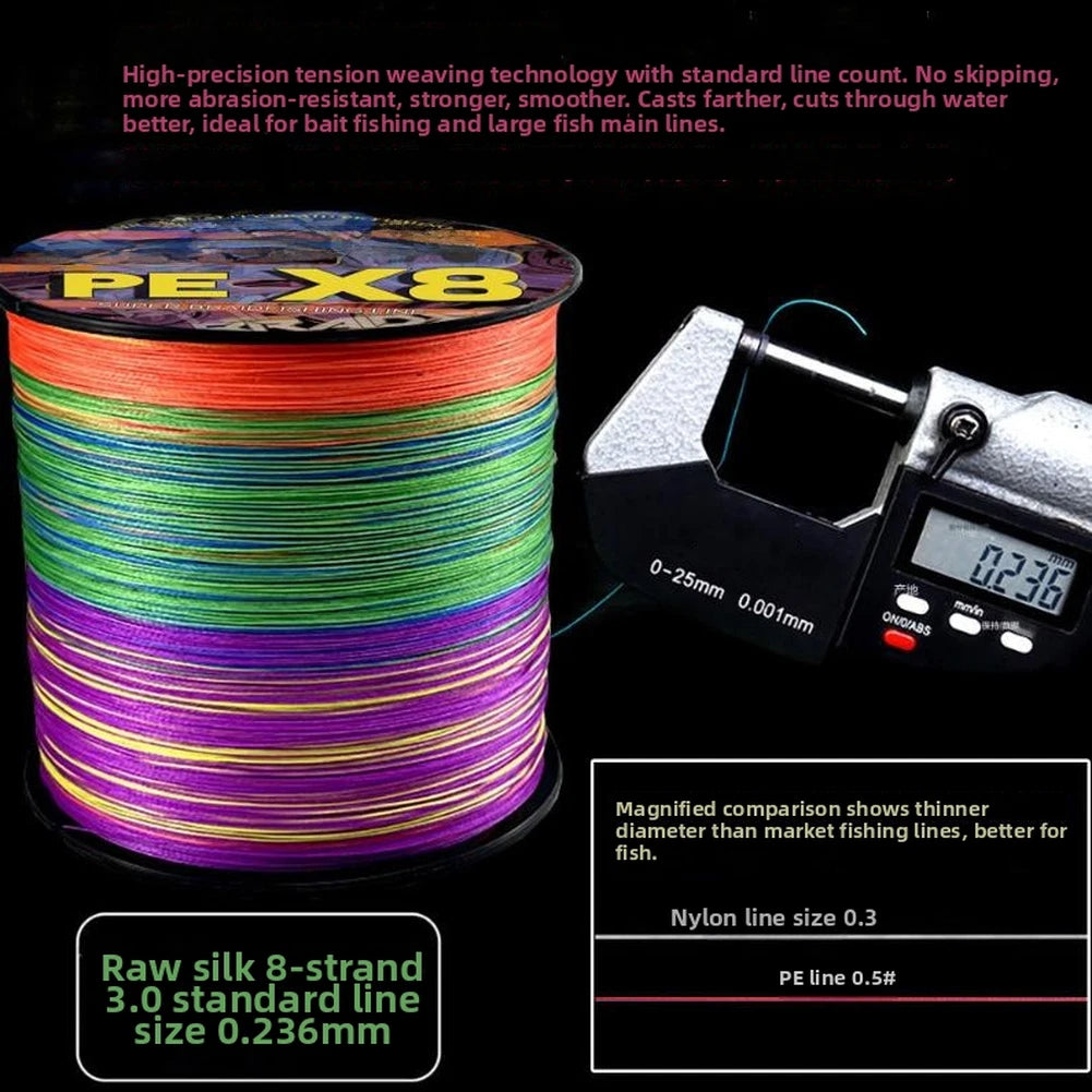 100m PE Braided Fishing Line 8-Strand Performance