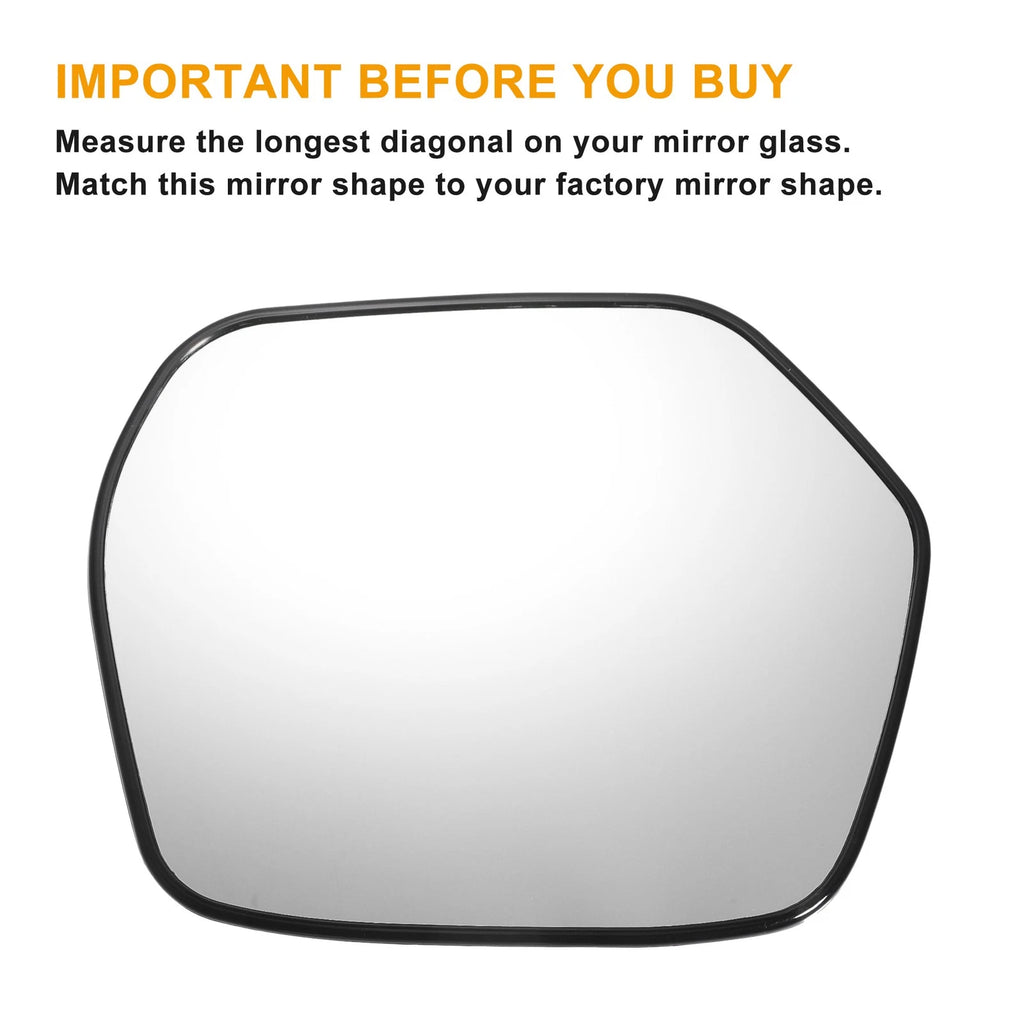 Mirror Glass Left Right Pair Heated White for Honda CR-V (2007–2011)