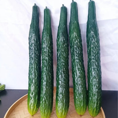 Set of 2 PU Cucumber Models for Photography and Window Display Decor