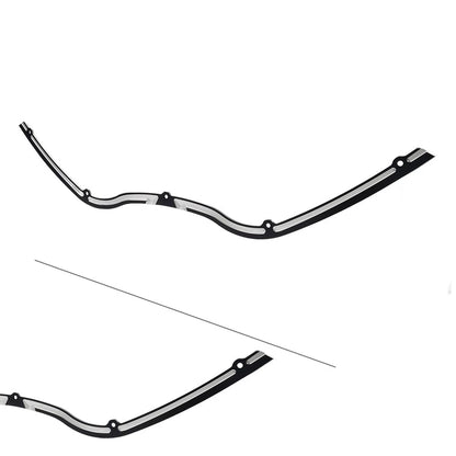 Black Contrast Cut Windshield Trim for Harley Road Glide FLTR (1998–2013)
