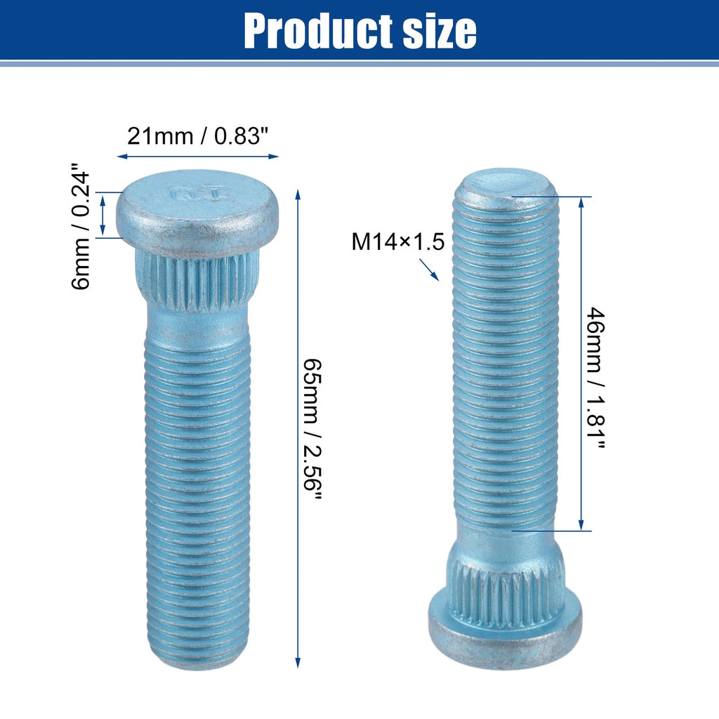 Wheel Lug Bolt Nuts Front Rear Set for Dodge Durango (2011–2020)