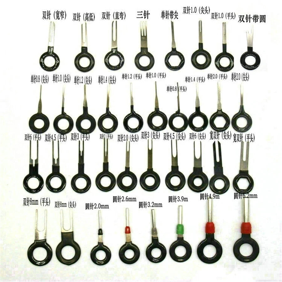 36x Electrical Wire Terminal Connector Pin Puller Tool for Motorcycle ATV