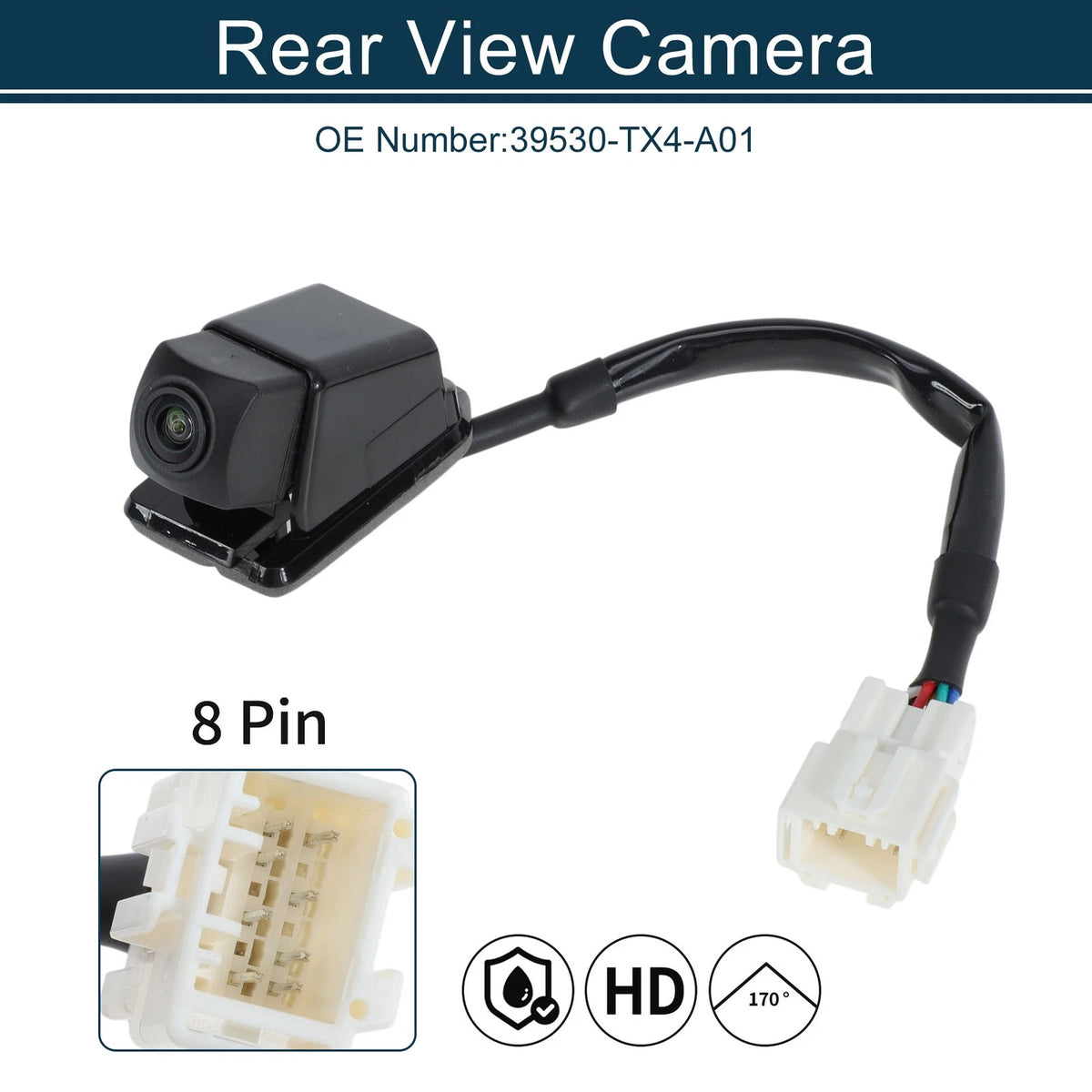Rear View Park Assist Backup Camera for Acura RDX (2013–2015) 39530-TX4-A01