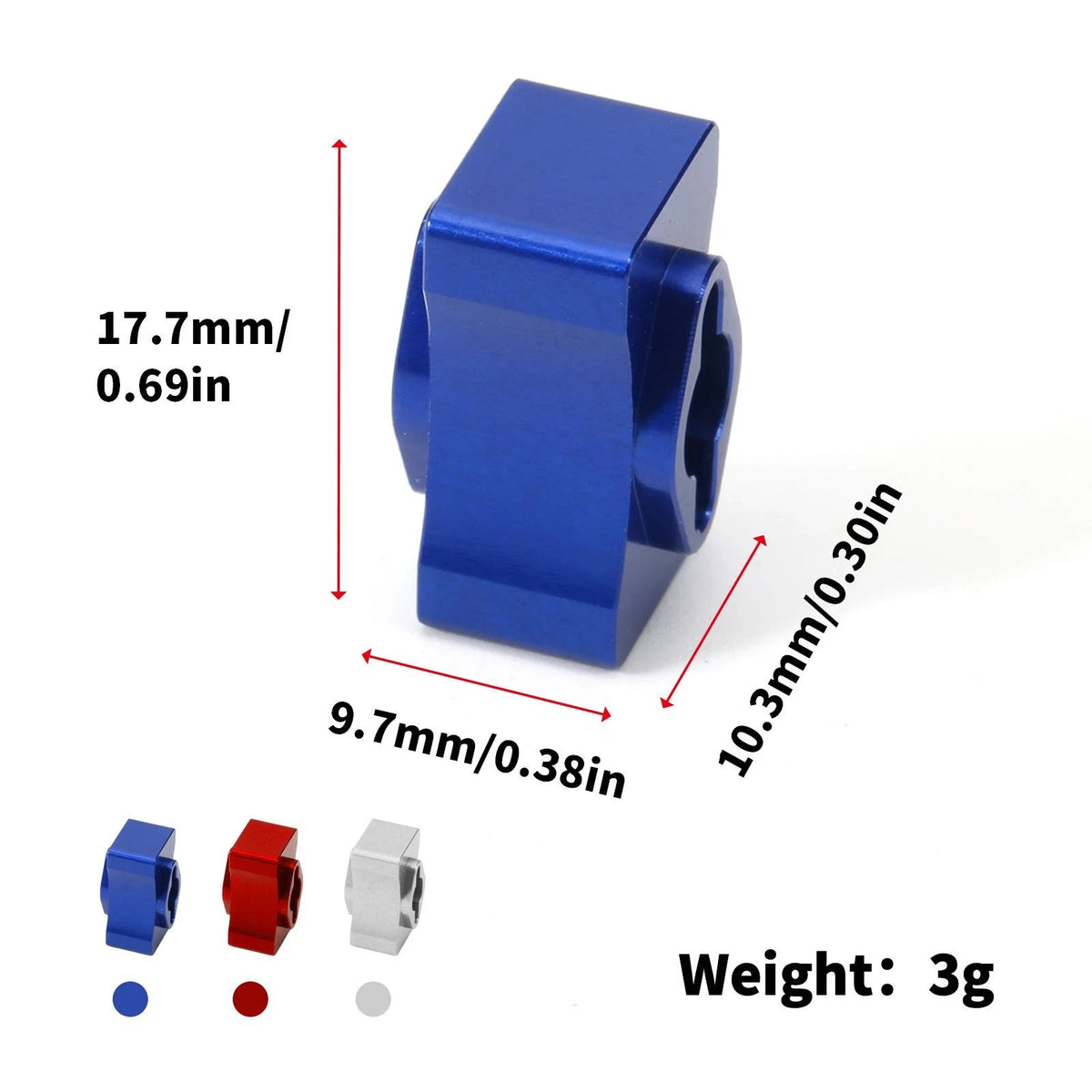 Aluminum Diff Posi Lock Straight Shaft for Team Associated DR10 (2019–2023)