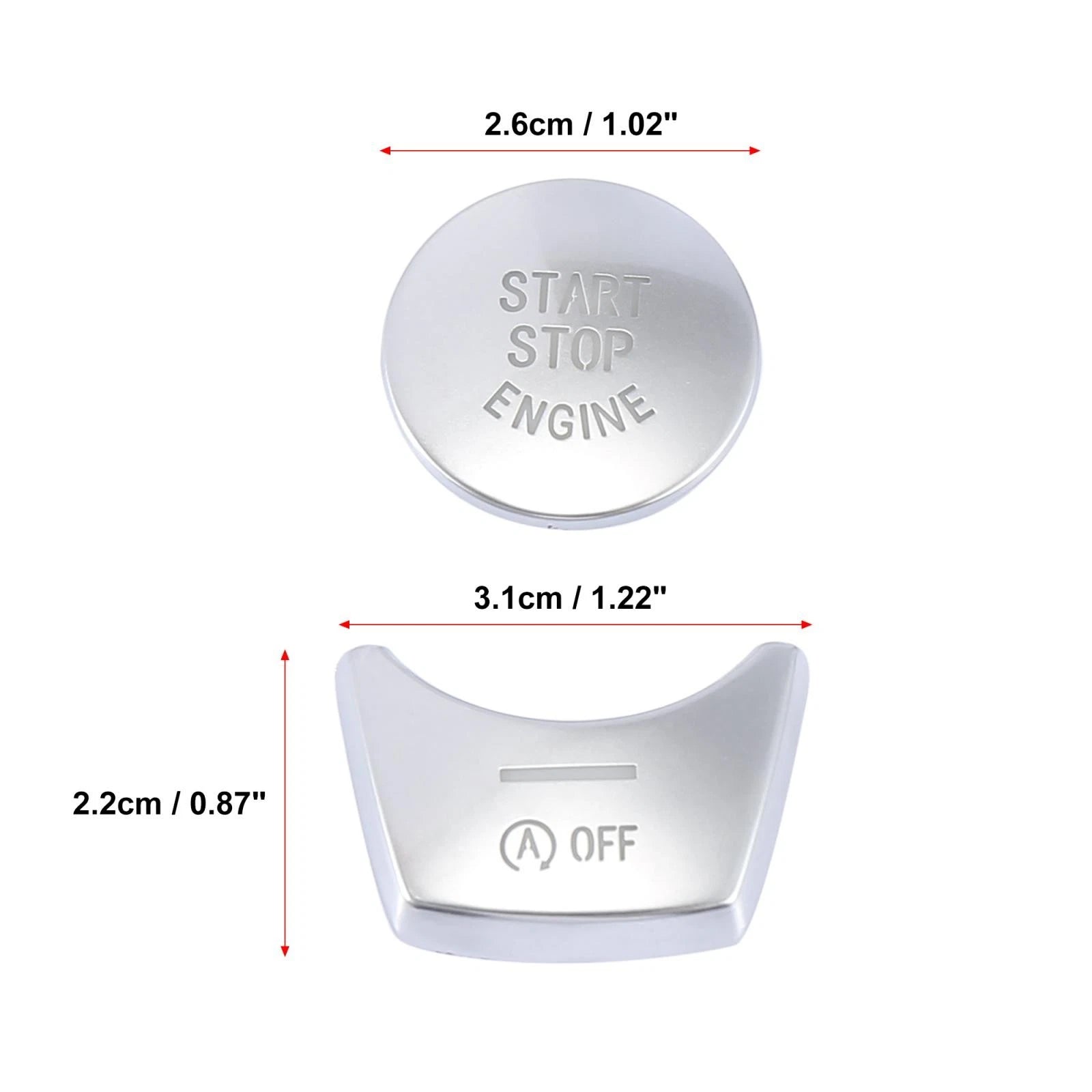 Engine Start Stop Switch Button Cover Set for BMW 5 Series (2011–2017)