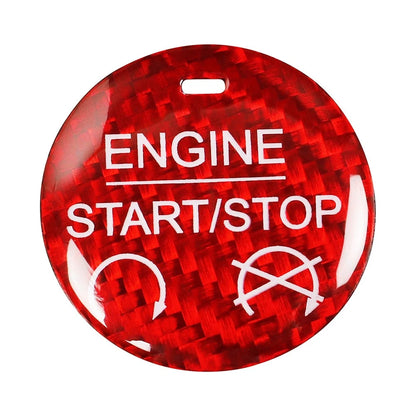 1 Pcs Red Engine Start Stop Button Cover Trim for Ford Mustang (2015–2022)
