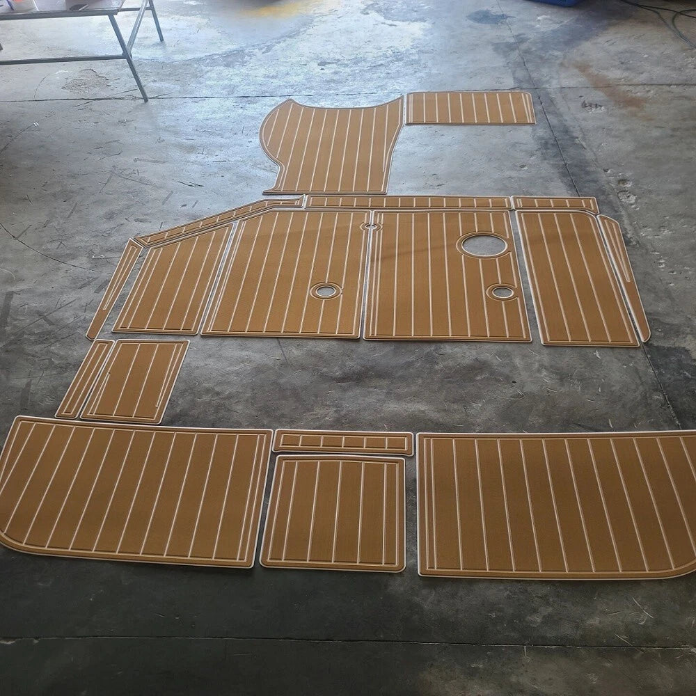 EVA Teak Floor Cockpit Pad for Sea Ray Sundancer 290 (1999–2000)