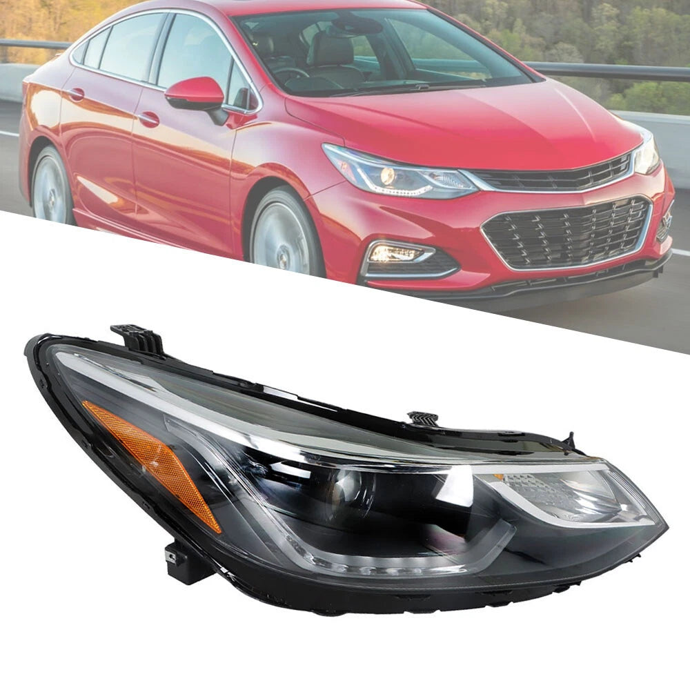Headlamp Projector w/LED DRL for Chevy Cruze (2016–2018) - Passenger Side